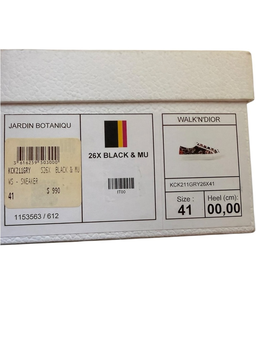 Dior Walk’n’Dior Jardin Botanique Floral Sneakers EU 41 NWT - Picture 10 of 10